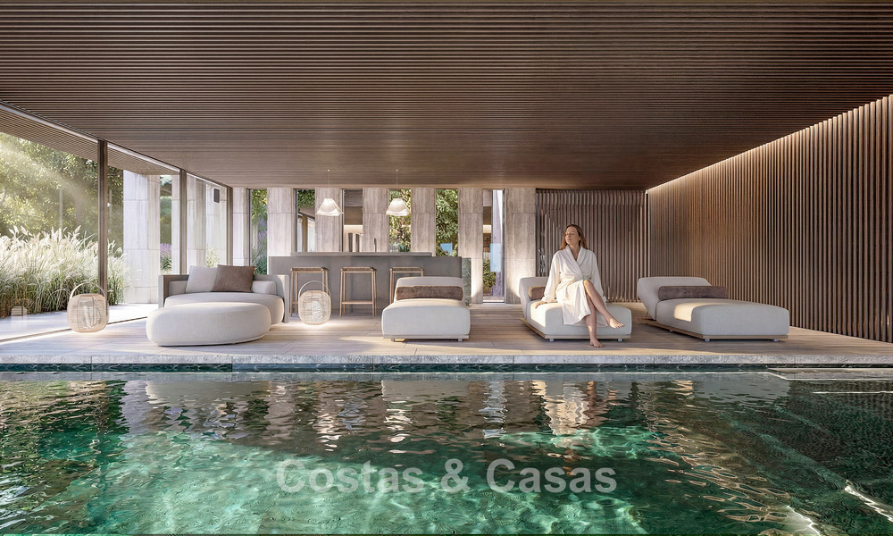 Villa d’architecte avant-gardiste avec vues imprenables sur le golf et la mer à vendre à La Reserva, Sotogrande 806952