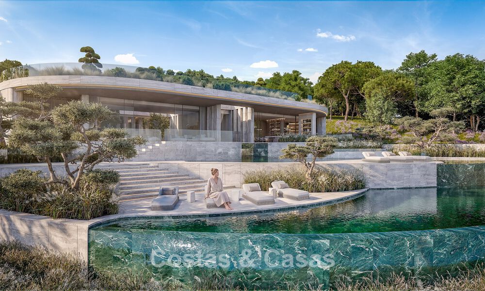 Villa d’architecte avant-gardiste avec vues imprenables sur le golf et la mer à vendre à La Reserva, Sotogrande 806957