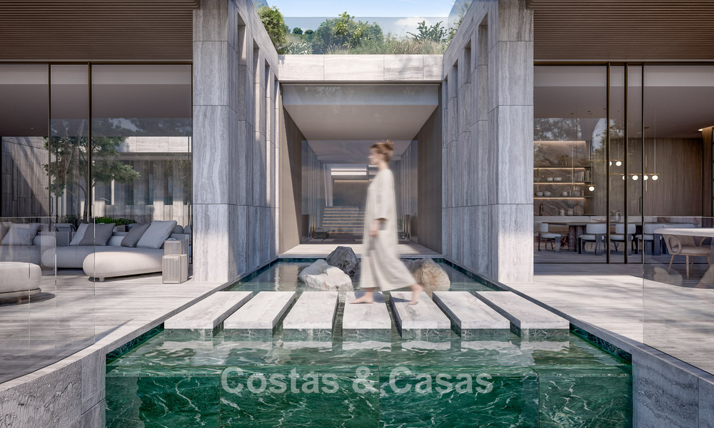 Villa d’architecte avant-gardiste avec vues imprenables sur le golf et la mer à vendre à La Reserva, Sotogrande 806959