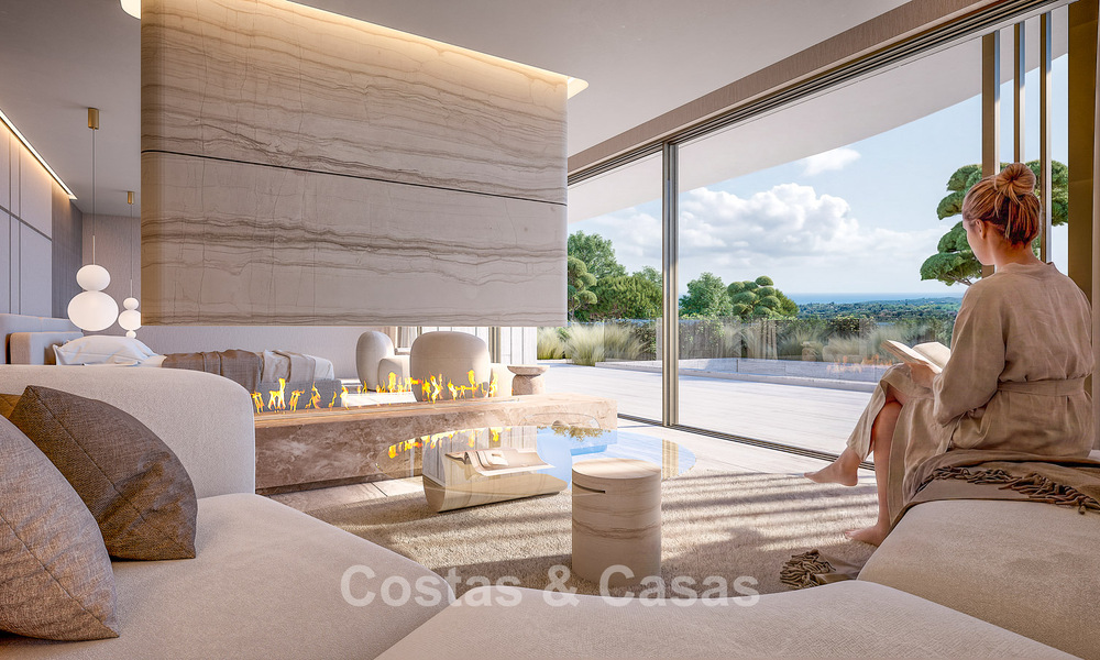 Villa d’architecte avant-gardiste avec vues imprenables sur le golf et la mer à vendre à La Reserva, Sotogrande 806966