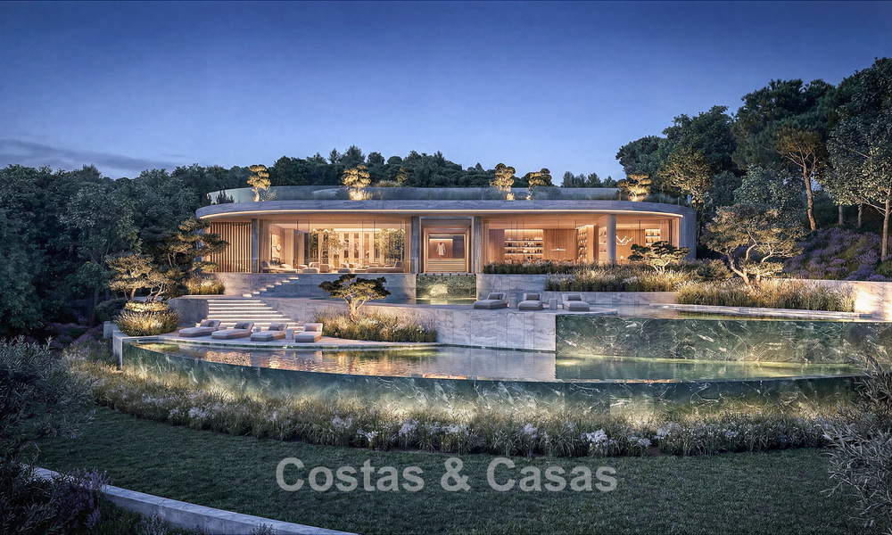 Villa d’architecte avant-gardiste avec vues imprenables sur le golf et la mer à vendre à La Reserva, Sotogrande 806971
