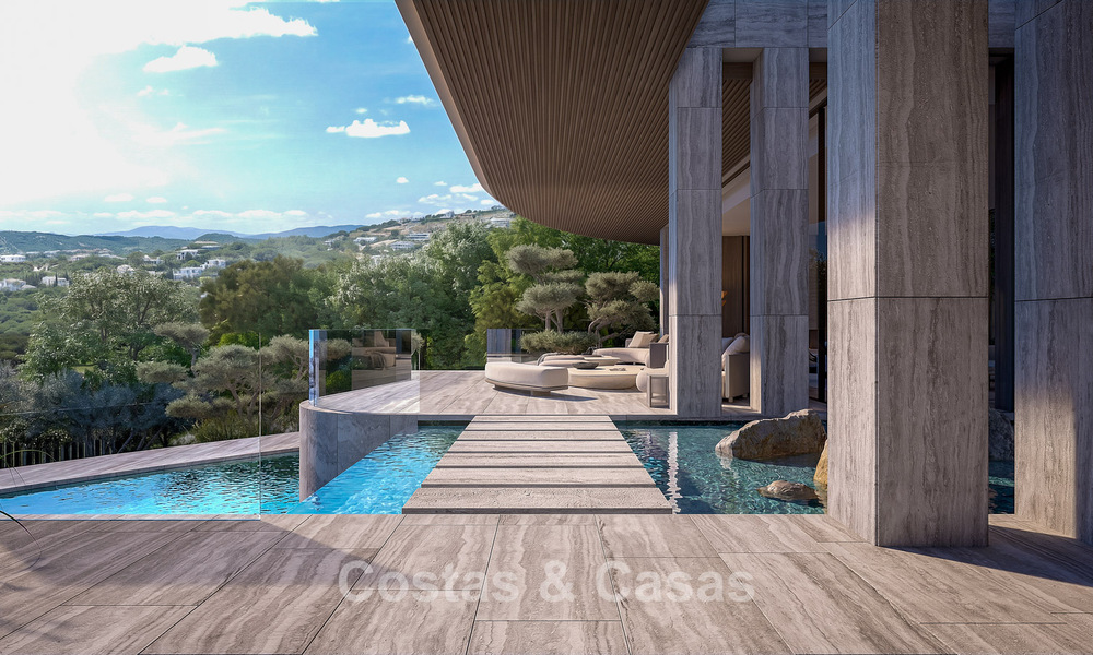 Villa d’architecte avant-gardiste avec vues imprenables sur le golf et la mer à vendre à La Reserva, Sotogrande 806972
