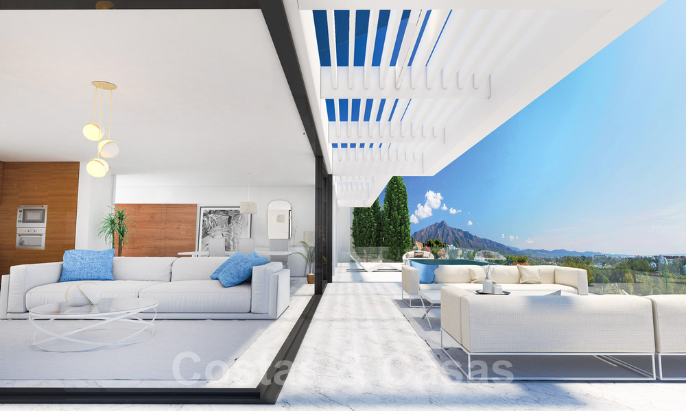 Spacieux appartement avec jardin et piscine privée à vendre dans un complexe résidentiel sécurisé à Benahavís – Marbella 806745