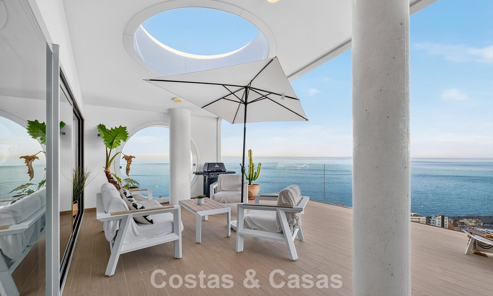 Penthouse d’angle exclusif avec vue panoramique sur la mer à vendre à El Higueron, Benalmádena, Costa del Sol 807398