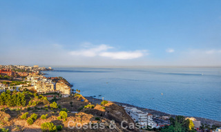 Penthouse d’angle exclusif avec vue panoramique sur la mer à vendre à El Higueron, Benalmádena, Costa del Sol 807402 