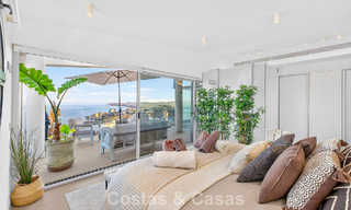 Penthouse d’angle exclusif avec vue panoramique sur la mer à vendre à El Higueron, Benalmádena, Costa del Sol 807408 