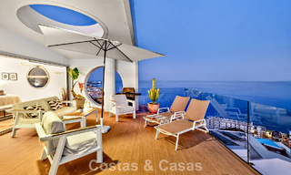 Penthouse d’angle exclusif avec vue panoramique sur la mer à vendre à El Higueron, Benalmádena, Costa del Sol 807428 