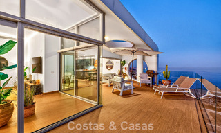 Penthouse d’angle exclusif avec vue panoramique sur la mer à vendre à El Higueron, Benalmádena, Costa del Sol 807429 