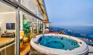 Penthouse d’angle exclusif avec vue panoramique sur la mer à vendre à El Higueron, Benalmádena, Costa del Sol 807430 