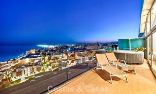 Penthouse d’angle exclusif avec vue panoramique sur la mer à vendre à El Higueron, Benalmádena, Costa del Sol 807435 