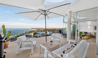 Penthouse d’angle exclusif avec vue panoramique sur la mer à vendre à El Higueron, Benalmádena, Costa del Sol 807760 