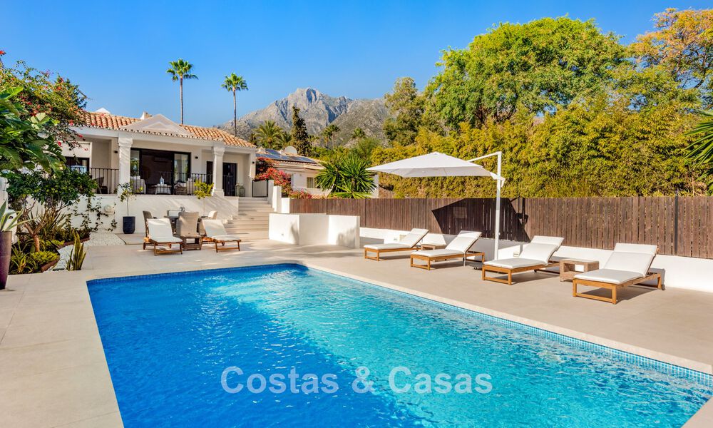 Villa de luxe de plain-pied au style architectural boutique espagnol à vendre à Sierra Blanca, sur le Golden Mile de Marbella 807649
