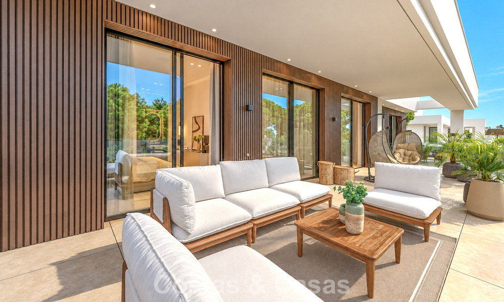 Villa contemporaine neuve avec vues panoramiques à vendre sur le célèbre Golden Mile de Marbella 807799