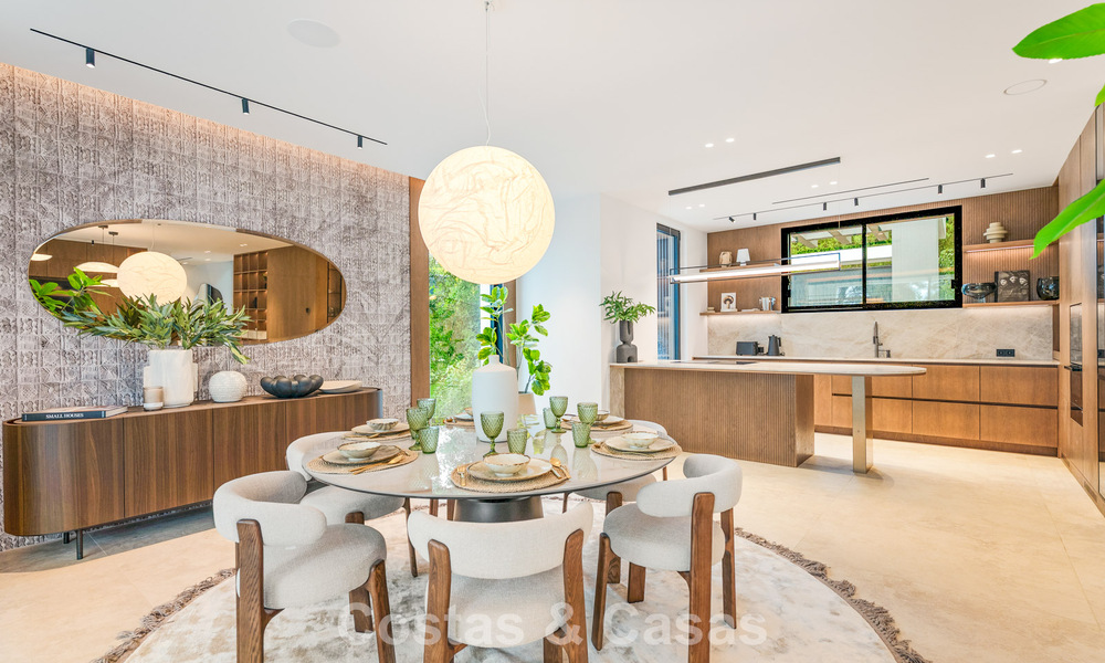 Villa contemporaine neuve avec vues panoramiques à vendre sur le célèbre Golden Mile de Marbella 807839