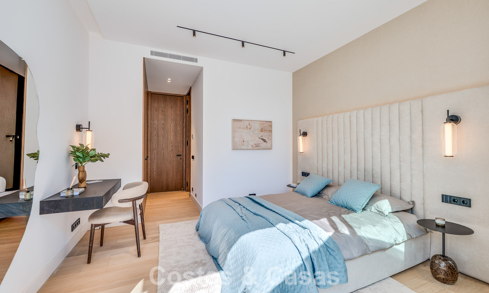 Villa contemporaine neuve avec vues panoramiques à vendre sur le célèbre Golden Mile de Marbella 807847