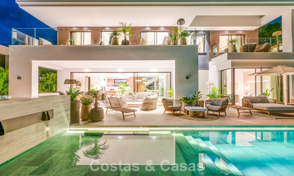 Villa contemporaine neuve avec vues panoramiques à vendre sur le célèbre Golden Mile de Marbella 807932
