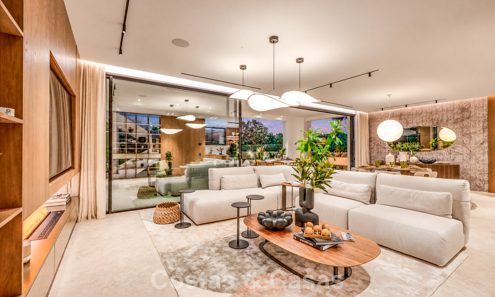 Villa contemporaine neuve avec vues panoramiques à vendre sur le célèbre Golden Mile de Marbella 807957