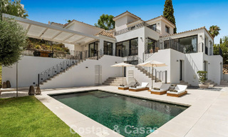 Villa modernisée au style méditerranéen contemporain à vendre dans la Golf Valley de Nueva Andalucía, Marbella 807965 
