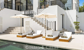 Villa modernisée au style méditerranéen contemporain à vendre dans la Golf Valley de Nueva Andalucía, Marbella 807967 