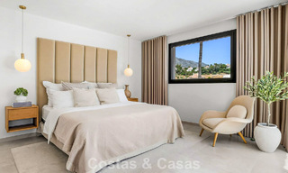 Villa modernisée au style méditerranéen contemporain à vendre dans la Golf Valley de Nueva Andalucía, Marbella 807988 