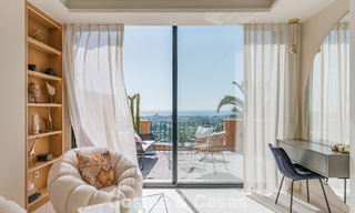 Penthouse duplex de luxe avec vue panoramique à vendre dans la vallée du golf de Nueva Andalucía, Marbella 808077 