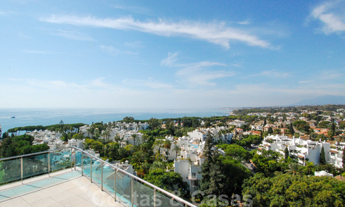 Penthouse unique de luxe, de style contemporain à vendre, près de la mer sur la Mille d' Or et près du centre de Marbella 22404